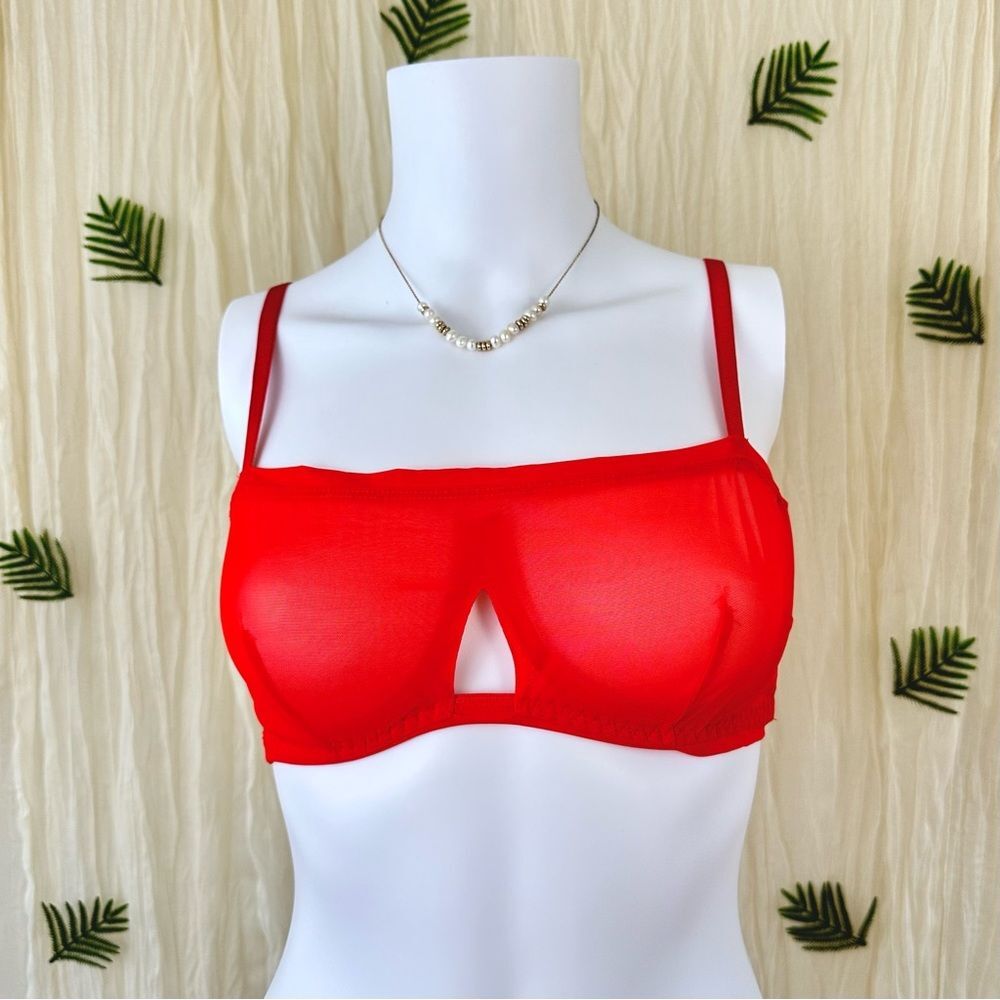 Free People HAH‎ Size 30-38 DD Wired Bra Blood Orange New With Tags